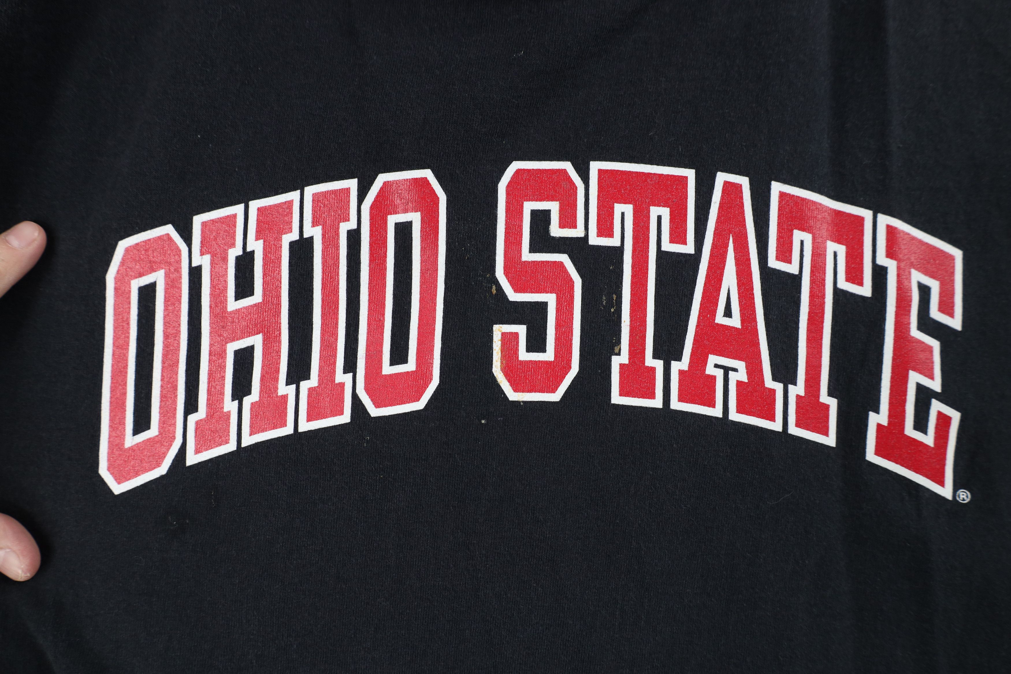 Vintage Vintage 90s Ohio State University Long Sleeve T-Shirt Black Size US XL / EU 56 / 4 - 5 Thumbnail