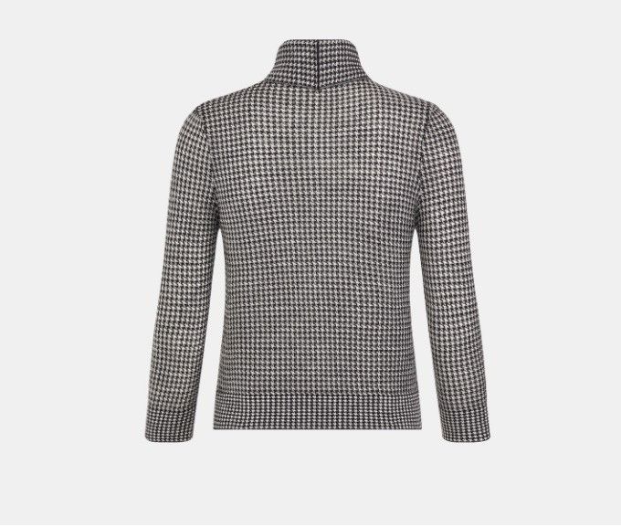 Dior o1w1db11124 Bow Collar Sweater in Black & White Size XL / US 12-14 / IT 48-50 - 2 Thumbnail
