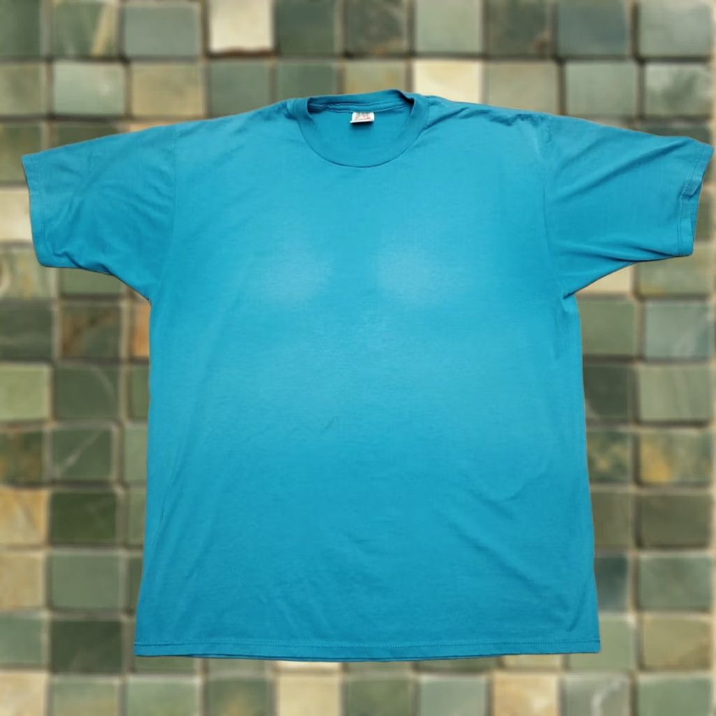 Jerzees VINTAGE Jerzees T Shirt Men XL Blue 50/50 Heavyweight Crewneck Made in USA Size US XL / EU 56 / 4 - 1 Thumbnail