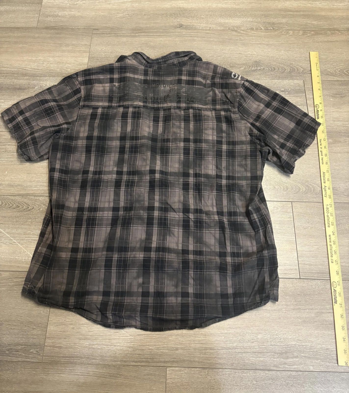 Harley Davidson Vintage Short Sleeve Button Shirt Harley Davidson Plaid 2XL Size US XXL / EU 58 / 5 - 6 Thumbnail