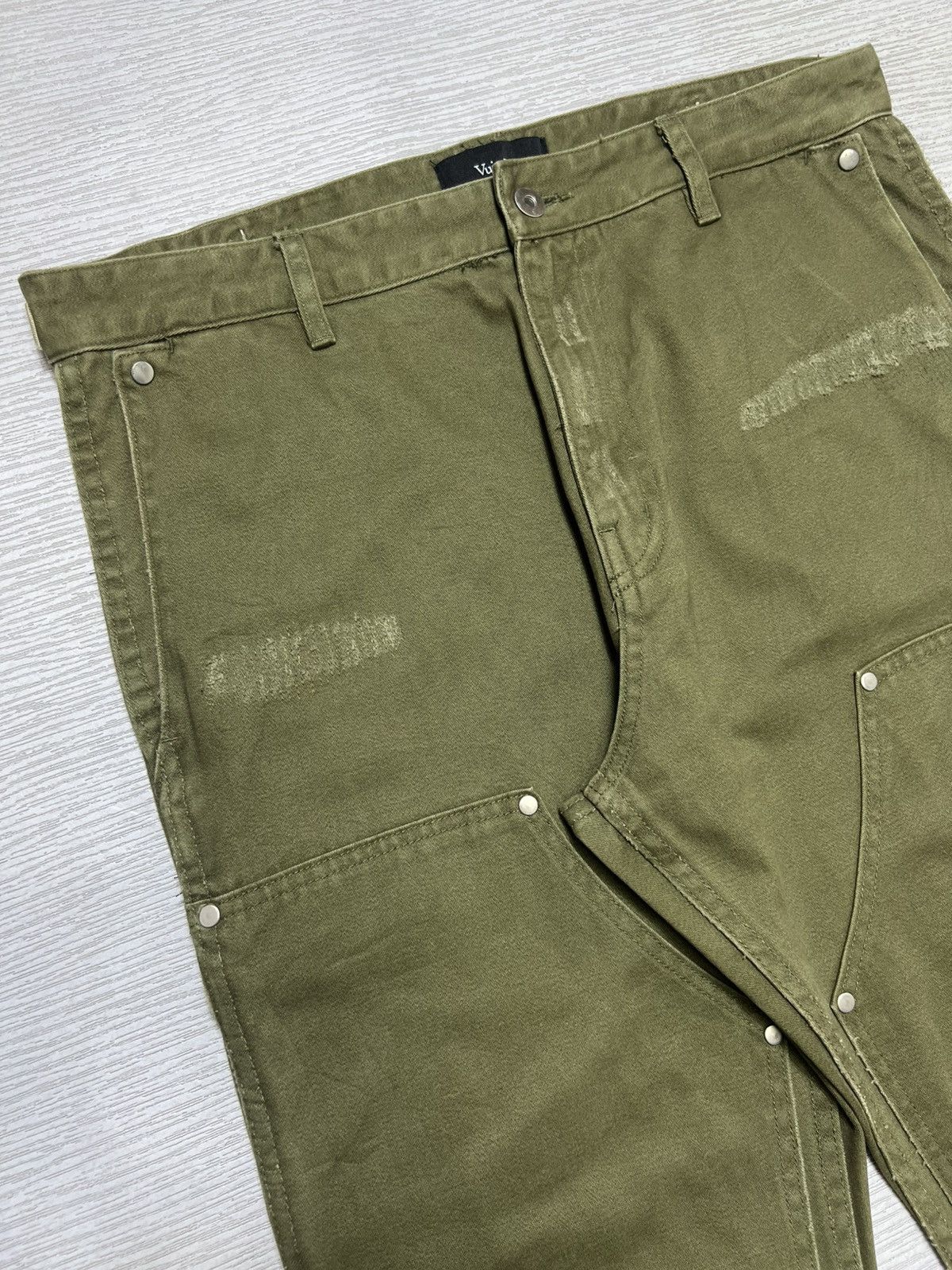 Vuja De Vuja De 004 Mori Distressed Double Knee Carpenter Pants Size US 34 / EU 50 - 4 Thumbnail