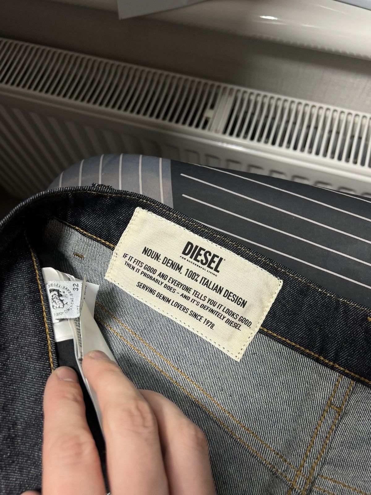 Diesel Diesel Raw Tapered Fit Jeans 🇮🇹 Premium Dark Wash Denim Size US 32 / EU 48 - 20 Thumbnail