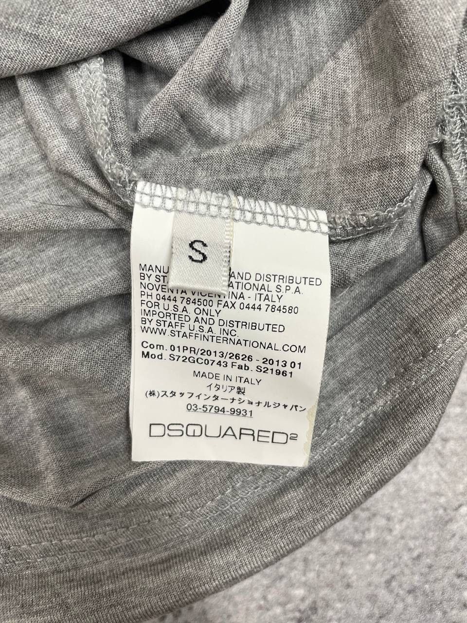 Dsquared2 Dsquared2 Women T-Shirt Grey V-Neck Size S Size S / US 4 / IT 40 - 6 Thumbnail