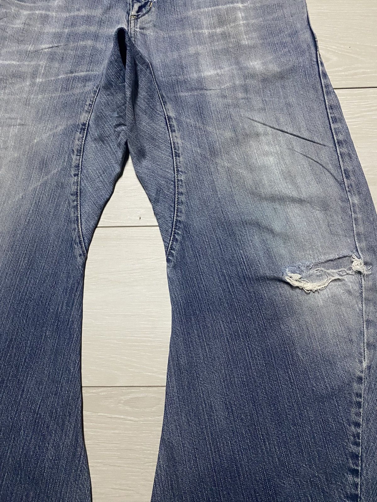 Edwin Edwin E Function Grunge Distressed Twist leg Baggy Jeans Size US 34 / EU 50 - 8 Thumbnail