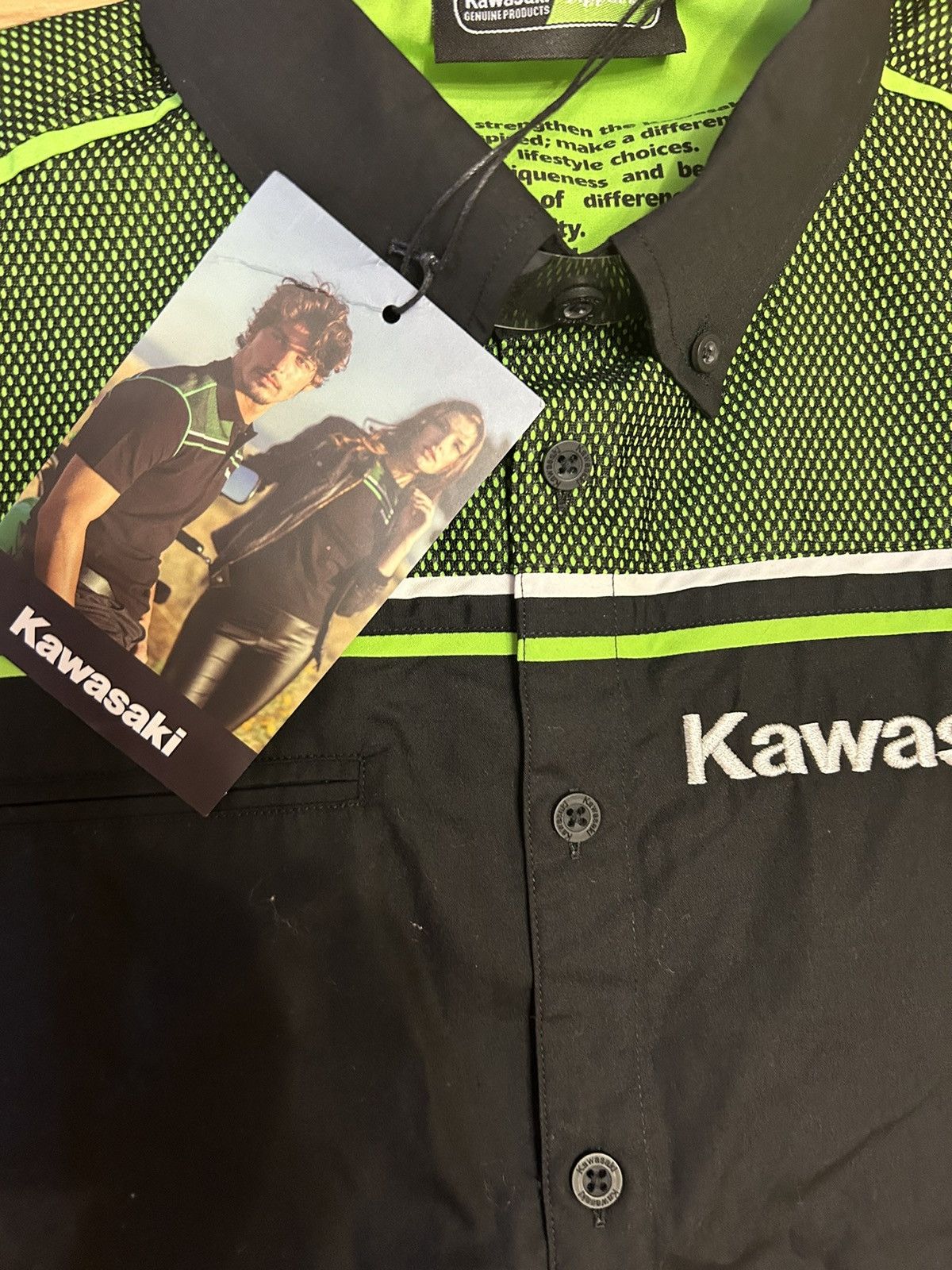 Vintage Kawasaki racing Size US L / EU 52-54 / 3 - 3 Thumbnail