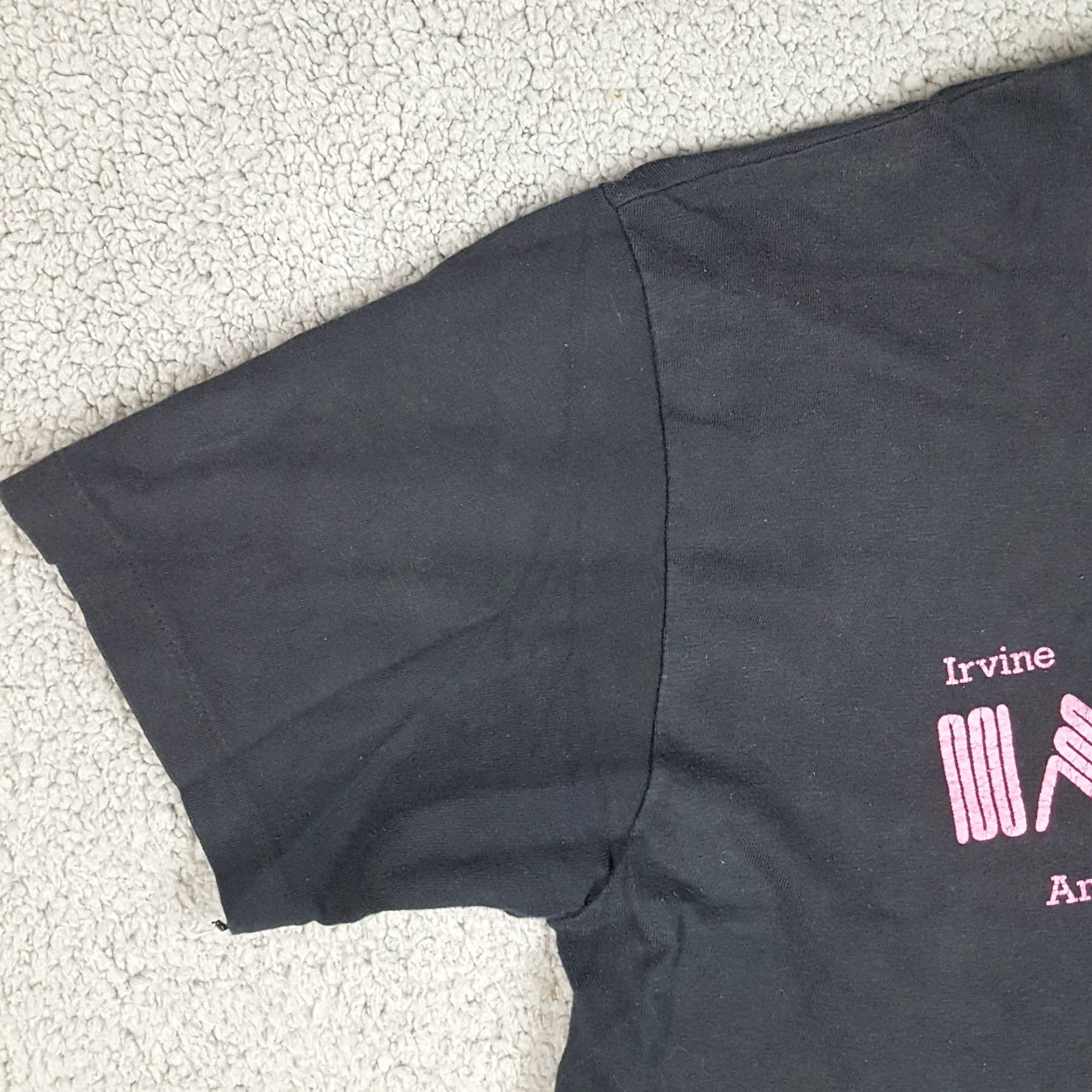 Hanes VINTAGE Hanes 90s Improv Comedy T-Shirt Adult Large Black Faded Retro Grunge Mens Size US L / EU 52-54 / 3 - 6 Thumbnail