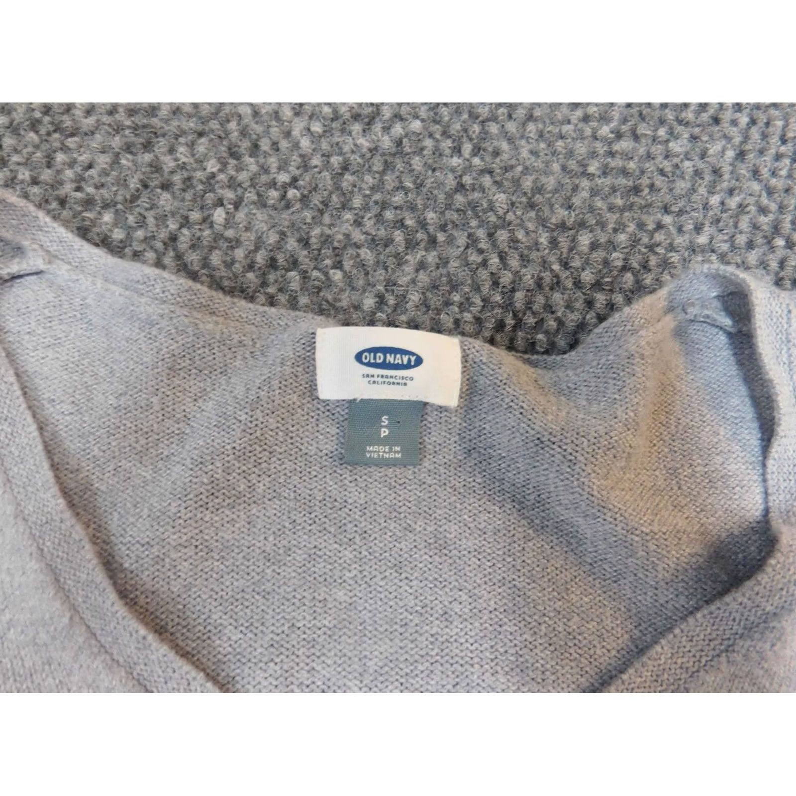 Old Navy Old Navy Womens Sweater Pullover Dolman Sleeve V-Neck Gray S Regular Knit Polyester Rayon Logo Size S / US 4 / IT 40 - 5 Thumbnail