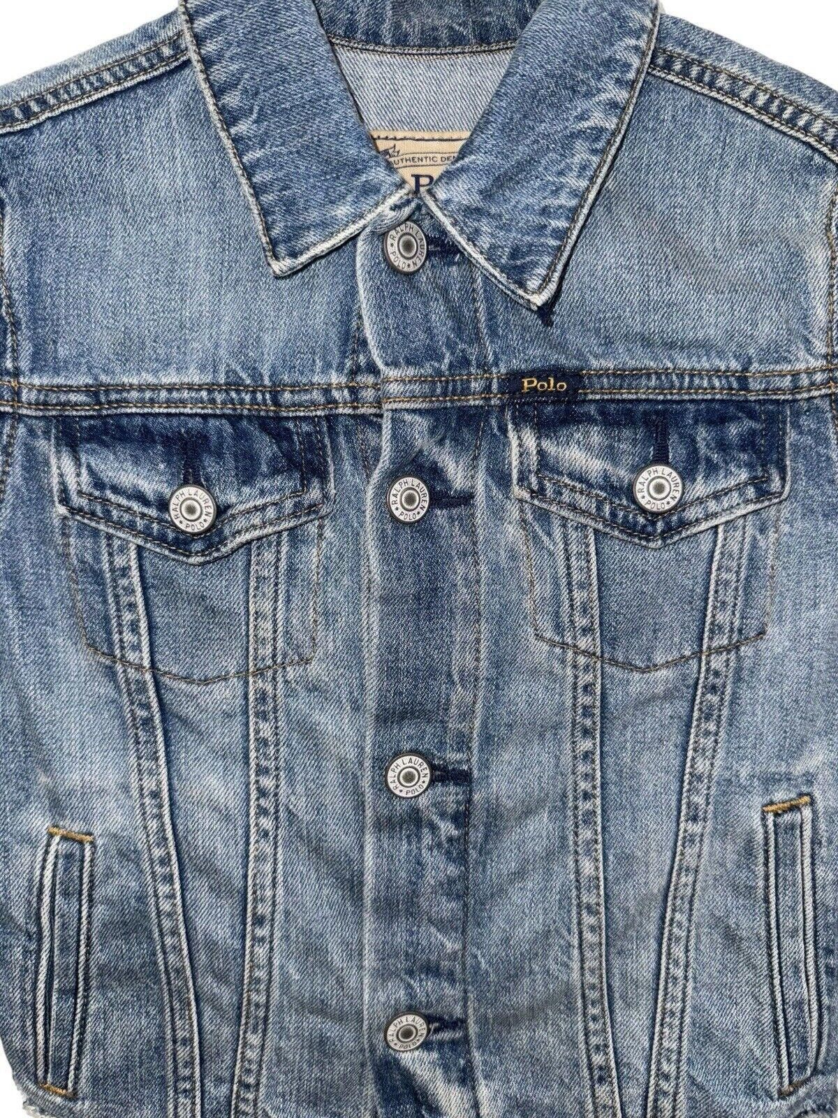 Polo Ralph Lauren Polo Ralph Lauren Jean Jacket Youth Blue Denim Girl's 8 Size XXS / US 00 / IT 34 - 4 Thumbnail