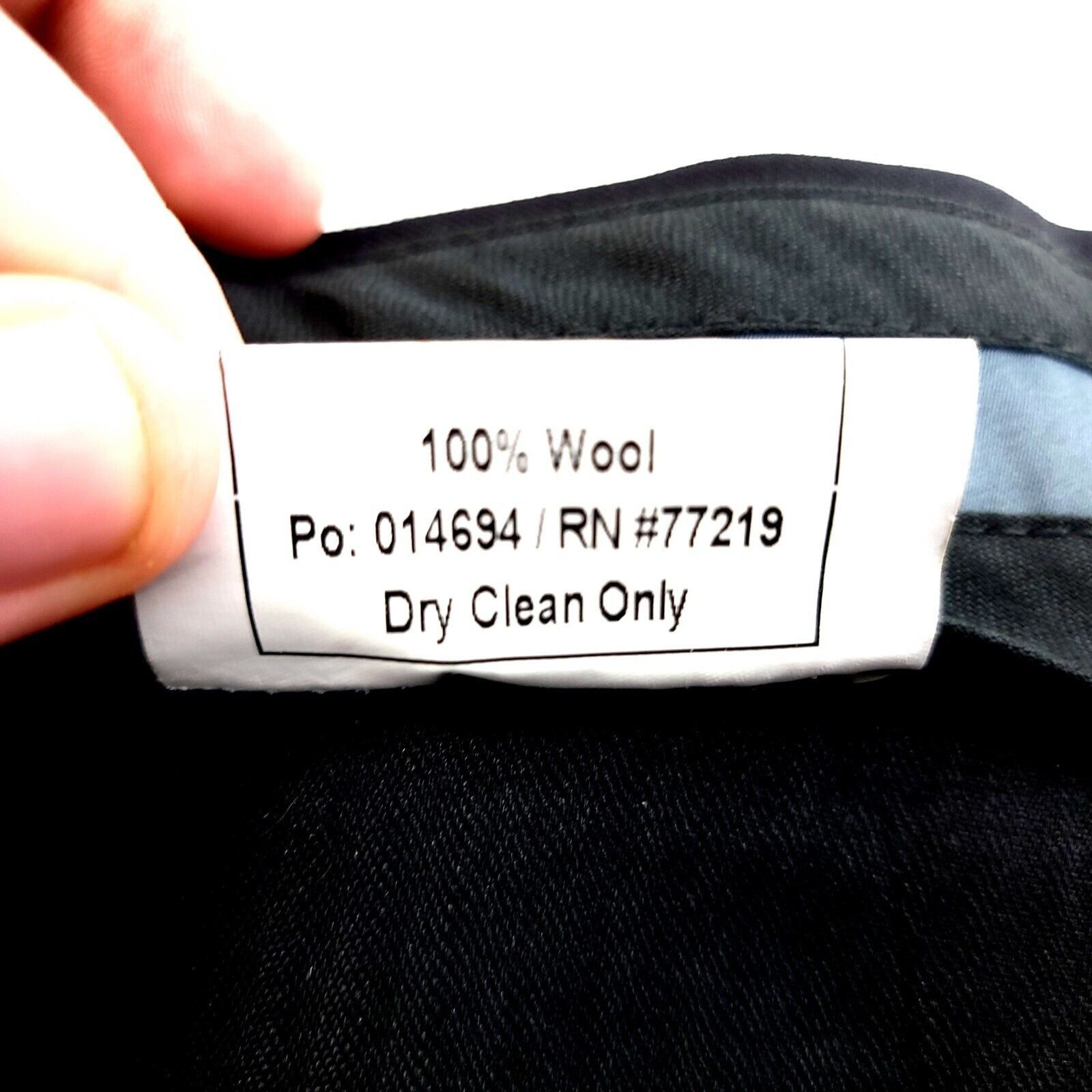 Pronto Uomo Pronto Uomo Platinum Wool Black Mid Rise Flat Front Dress Pa Size 40R - 6 Thumbnail