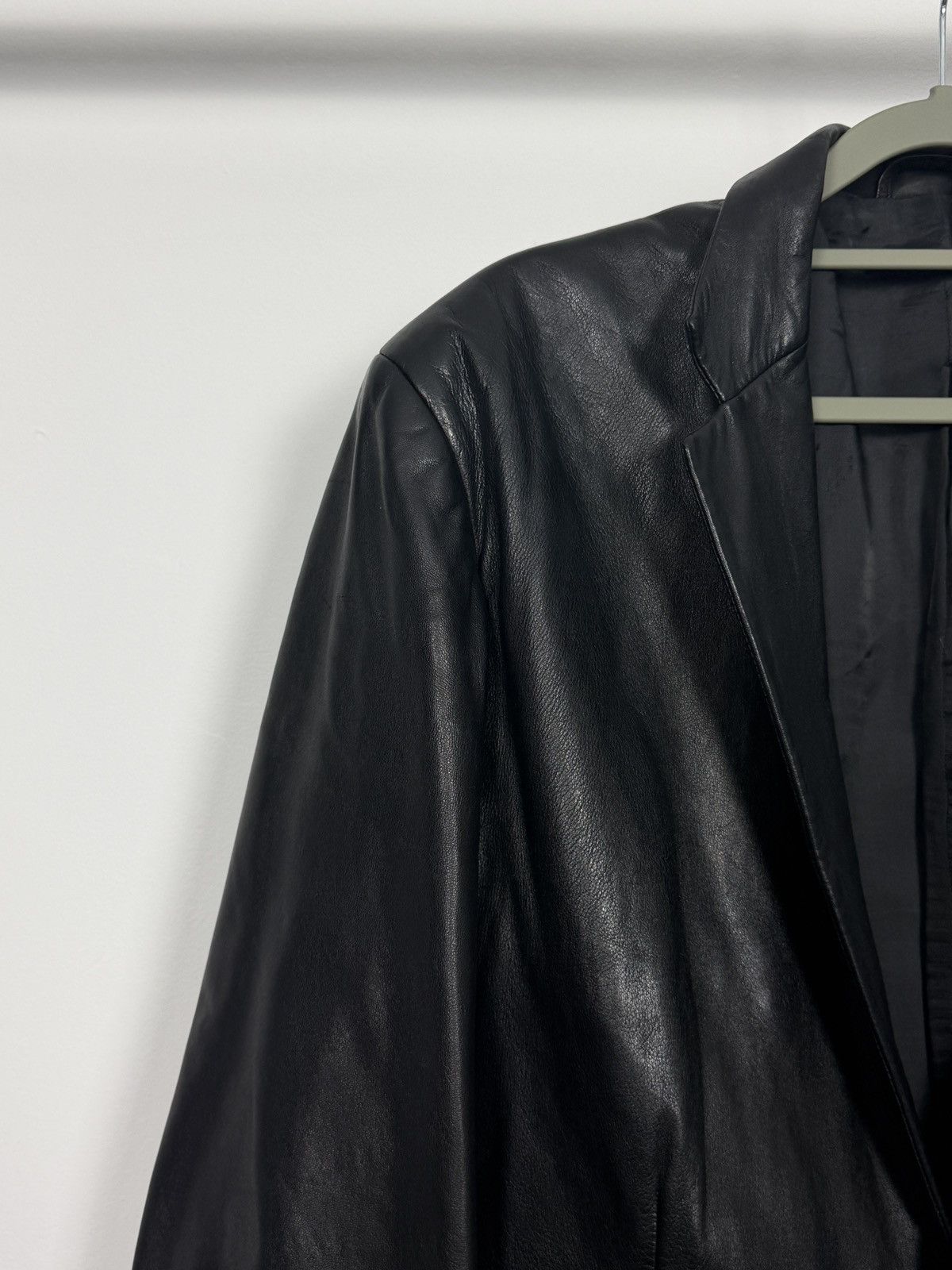 Gucci Gucci By Tom Ford A/W2002 Long Leather Blazer Jacket Size US L / EU 52-54 / 3 - 4 Thumbnail
