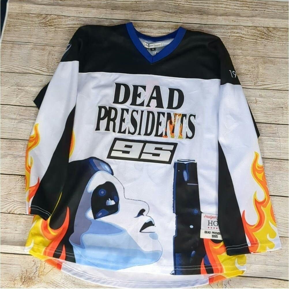 image of Headgear Classics Dead President Hockey Jersey Size XL in Black, Men's