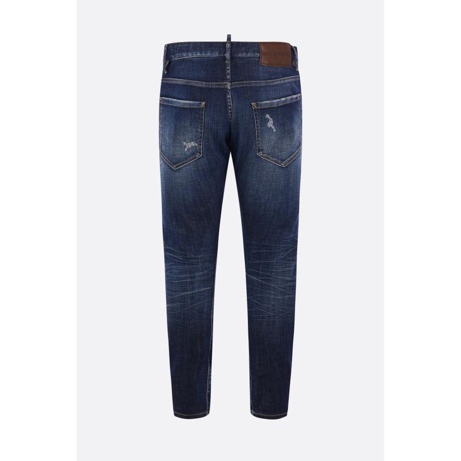 Dsquared2 DSQUARED2 Slim Twist Blue Distressed Denim Jeans New & Authe Size US 36 / EU 52 - 2 Thumbnail