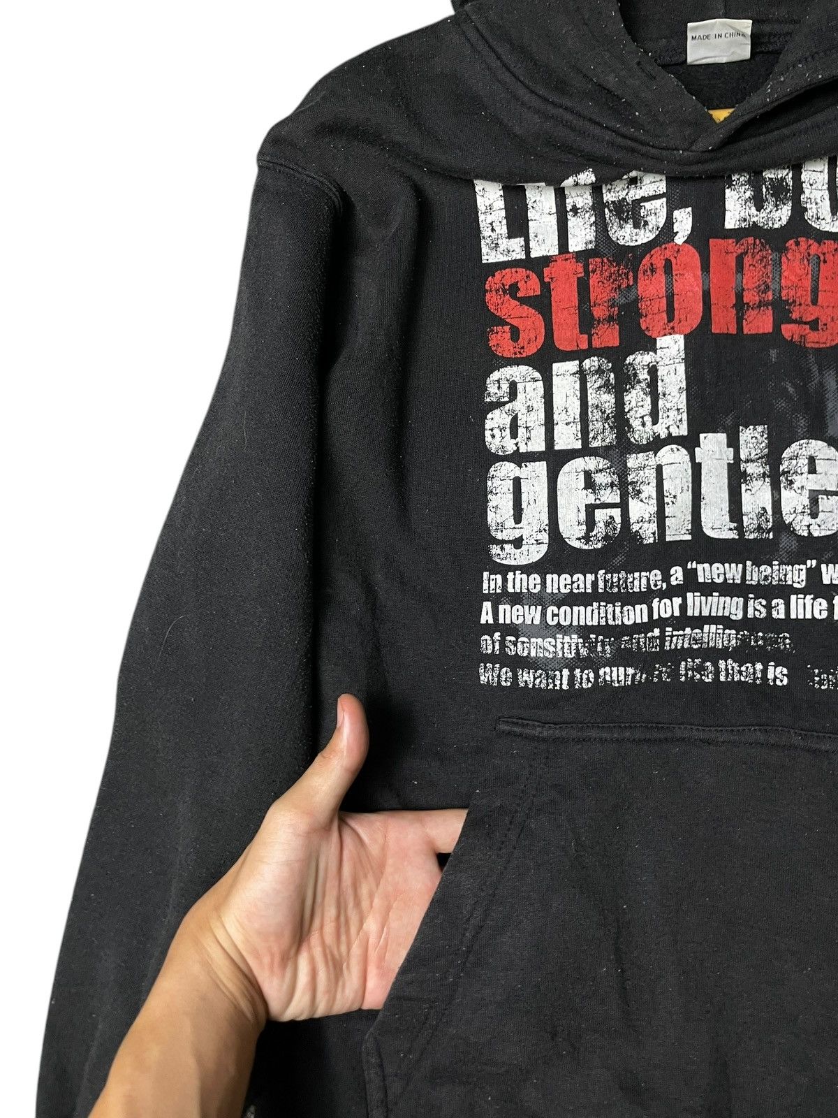 Japanese Brand Collins Brand Spellout Hoodie (53) Size US L / EU 52-54 / 3 - 6 Thumbnail