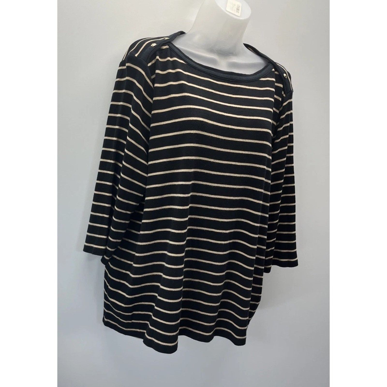 Lauren Ralph Lauren Lauren Ralph Lauren Womens Top 3X Gold Black Gold Size 3XL / US 20-22 - 2 Thumbnail