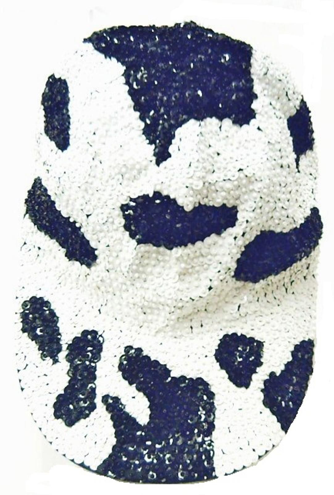 Designer Sequin Baseball Cap Cow/Dalmatian Size ONE SIZE - 1 Preview