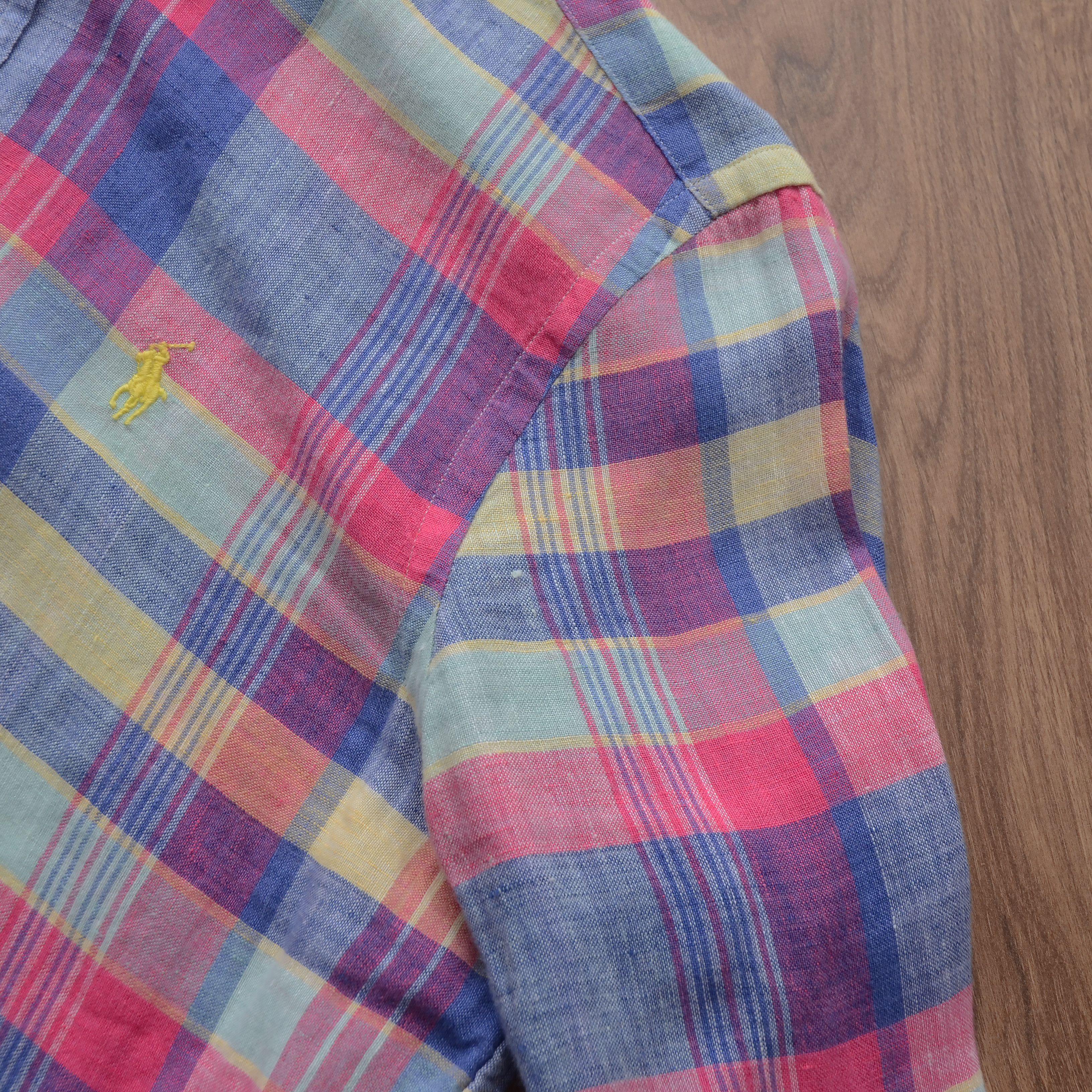 Ralph Lauren Ralph Lauren 100% Linen Checked Shirt Pink Multicolor Size S Size S / US 4 / IT 40 - 11 Thumbnail