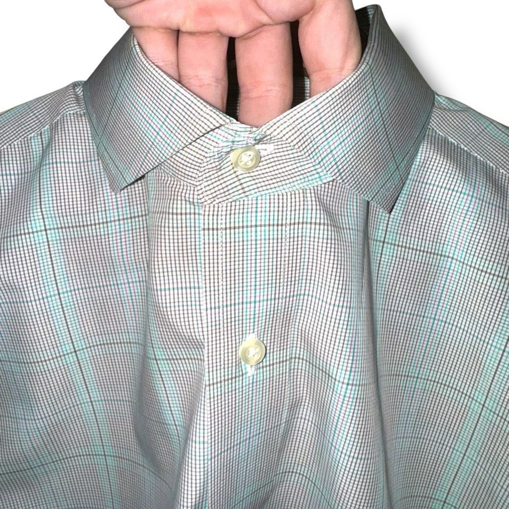 Tom James Tom James Glen Check French Cuff Made in USA Dress Shirt Siz Size US L / EU 52-54 / 3 - 3 Thumbnail