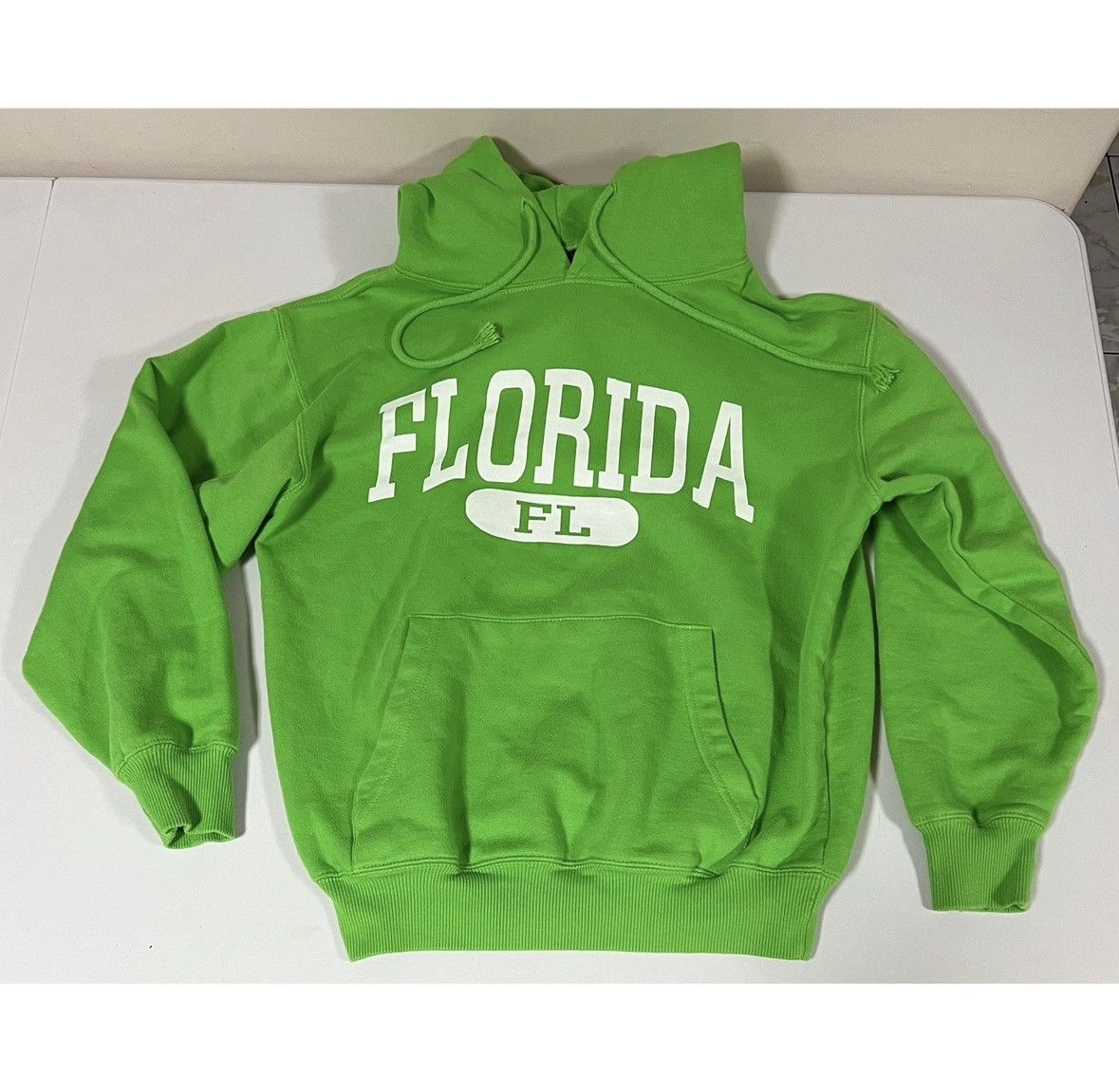 Cotton Club Green White ‘Florida FL’ Pullover Sweatshirt Hoodie Size S 💚 Size US S / EU 44-46 / 1 - 1 Thumbnail