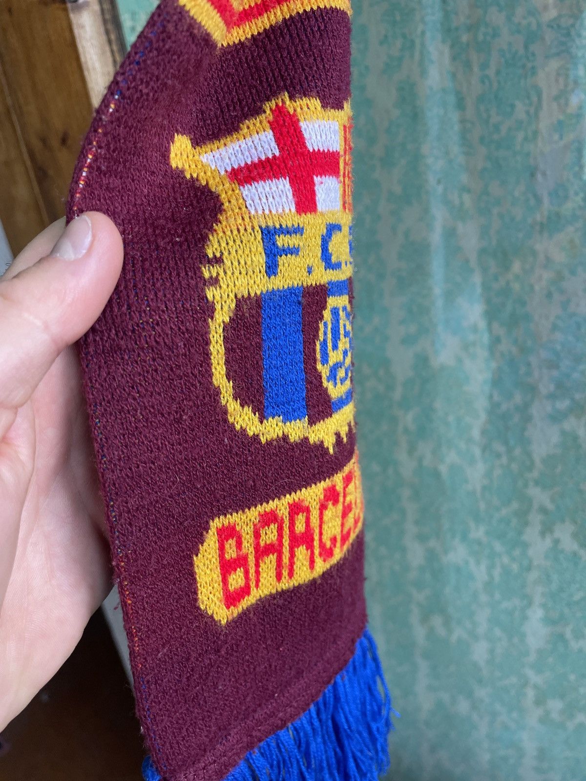 Other Vintage FC Barcelona Football Soccer Scarf Size ONE SIZE - 8 Thumbnail