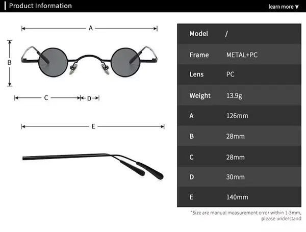 Vintage Retro punk sunglasses Size ONE SIZE - 4 Thumbnail