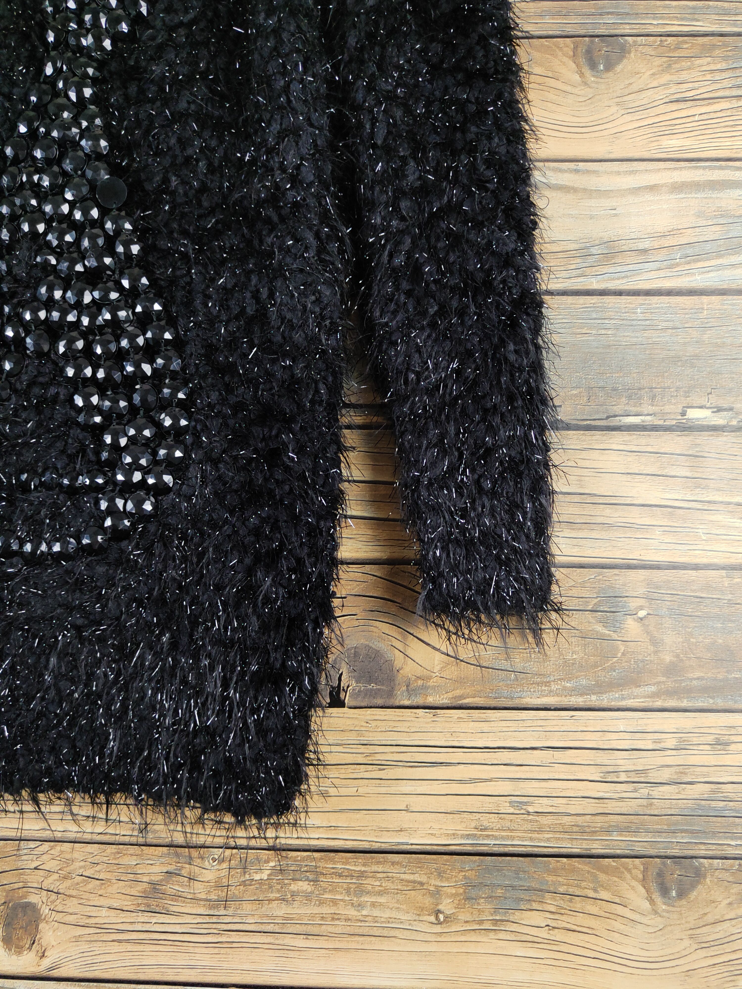 Japanese Brand Japanese Brand Black Shag Shaggy Fur Mohair Knitwear #W1943 Size M / US 6-8 / IT 42-44 - 7 Thumbnail