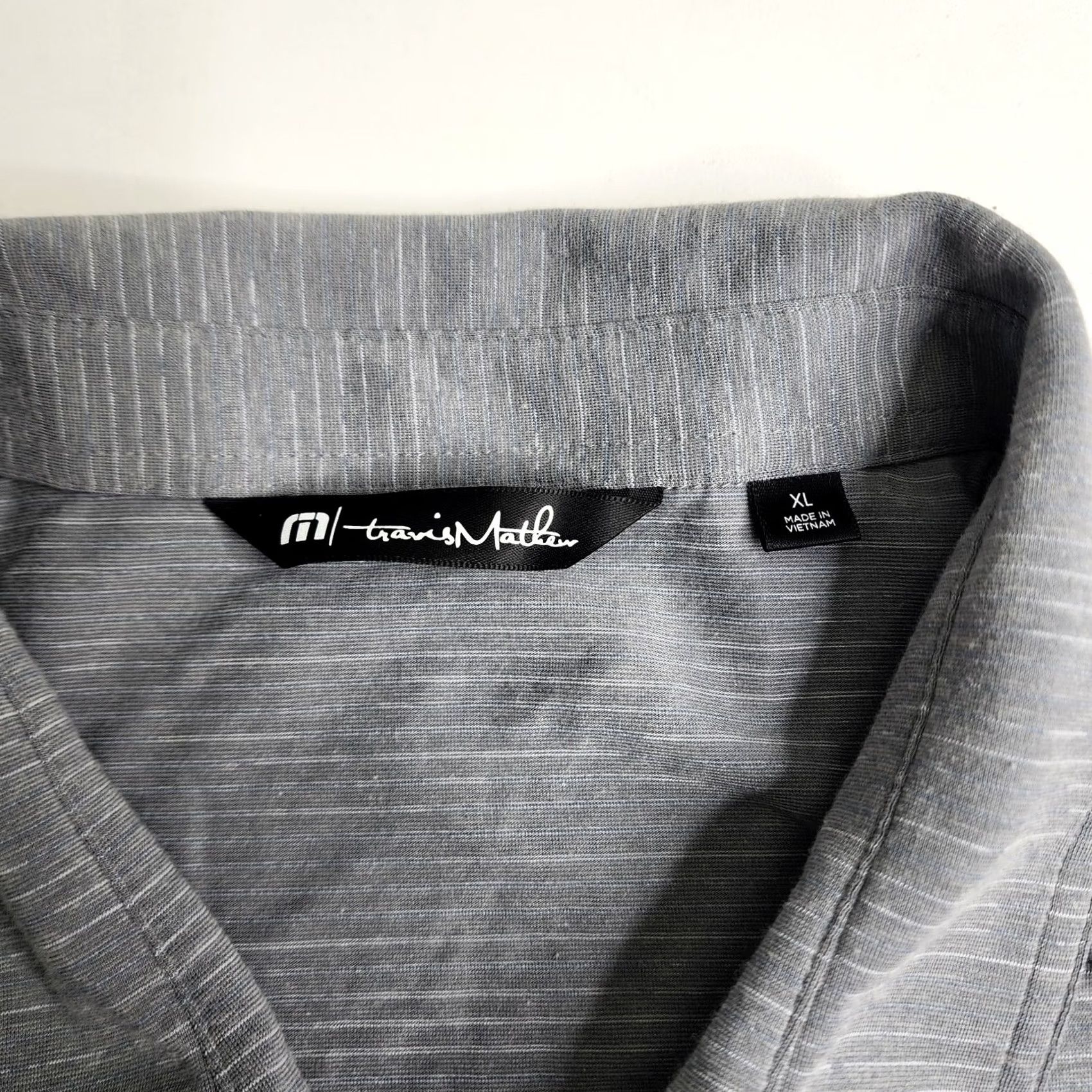 TravisMathew Travis Mathew Heater 2.0 Polo Shirt Long Sleeve Grey XL Men Size US XL / EU 56 / 4 - 4 Thumbnail