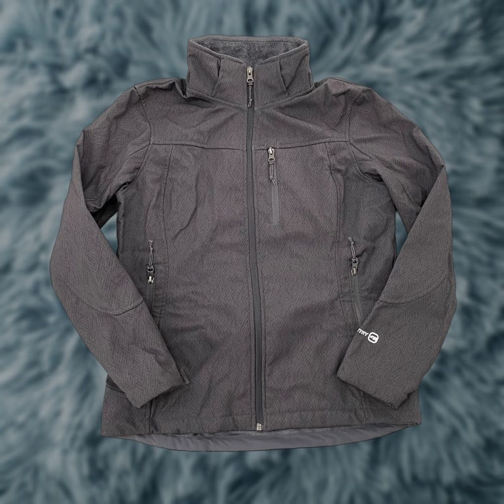 Free Country Free Country Jacket Women’s Medium Gray Full Zip Faux Fur Lined Pockets Ladies M Size M / US 6-8 / IT 42-44 - 1 Thumbnail