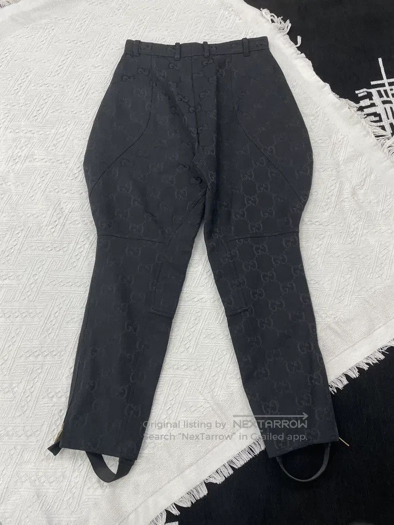 Gucci Gucci Equestrian pants with dark pattern full of logo Size 27" / US 4 / IT 40 - 3 Thumbnail