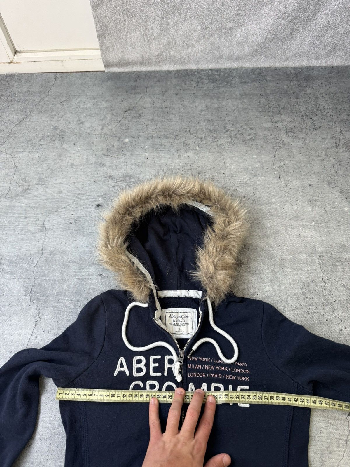 Hysteric Glamour Vtg If six was nine Style Abercrombie & Fitch fur Zip Hoodie Size S / US 4 / IT 40 - 4 Thumbnail
