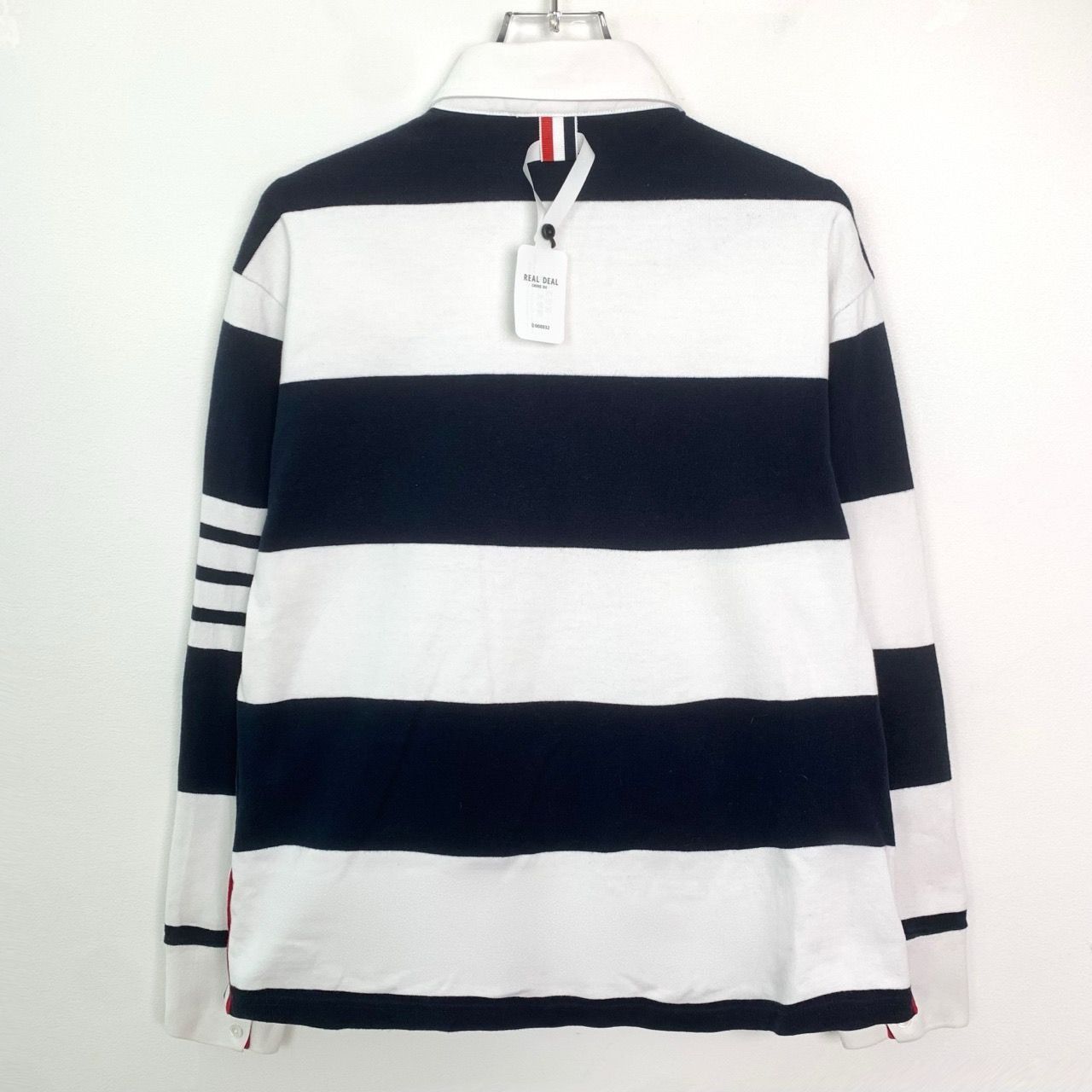 Thom Browne [Thom Browne] Four-Stripe Collared Striped Long-Sleeve Polo Size US XXS / EU 40 - 7 Thumbnail