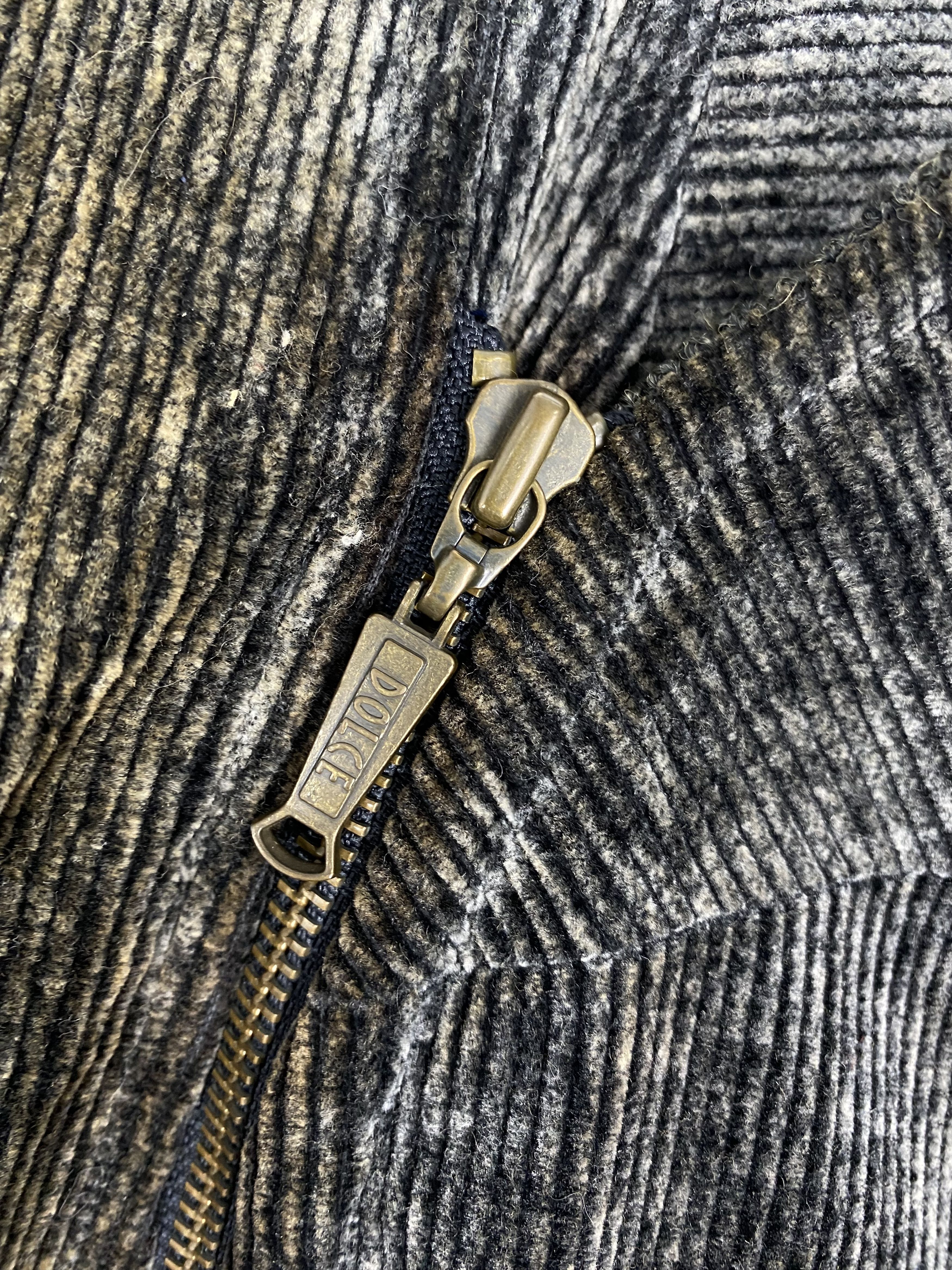 Japanese Brand Vintage Dolce Quilted Lining Right Zipper Seersucker Jacket Size US S / EU 44-46 / 1 - 6 Thumbnail