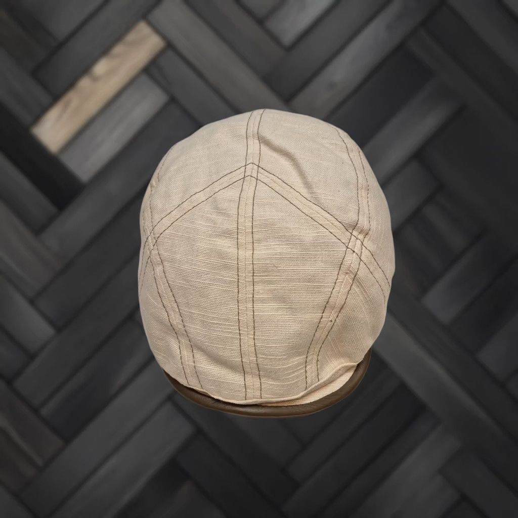 Stetson Stetson Flat Cap L Beige Linen Cotton Lined Mens Summer STC32-NAT3 Size ONE SIZE - 1 Thumbnail