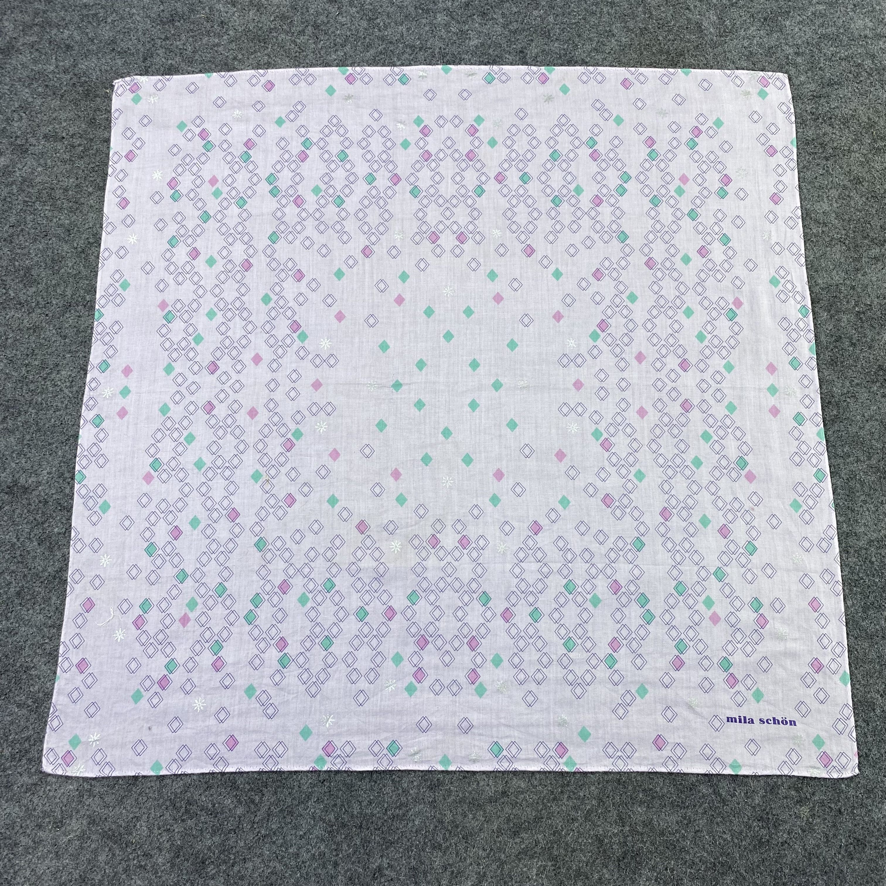 Mila Schon Mila Schon Handkerchief Neckerchief Bandana-B1585 Size ONE SIZE - 2 Thumbnail