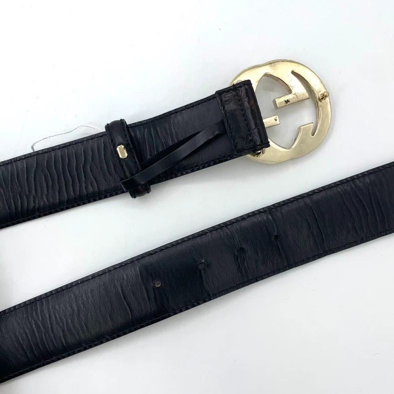 Gucci Gucci Black double G smooth buckle belt 2502-Nextarrow Size ONE SIZE - 5 Thumbnail