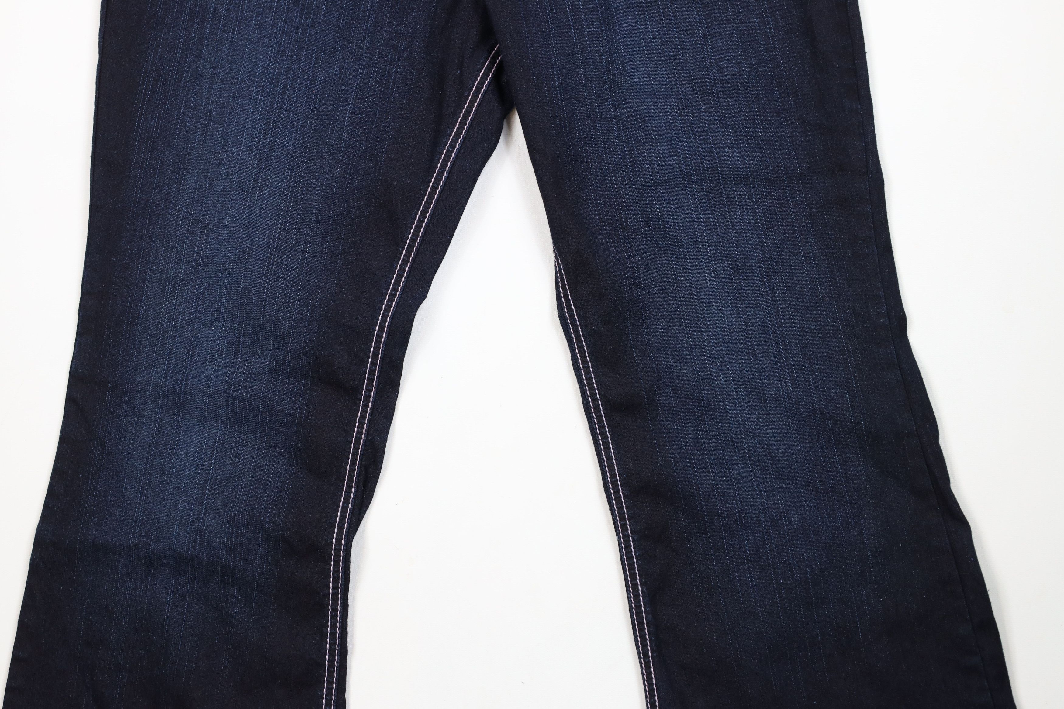 Vintage Vintage 90s Y2K Babydoll Stretch Flared Wide Leg Jeans Size 38" / US 16 / IT 52 - 3 Thumbnail