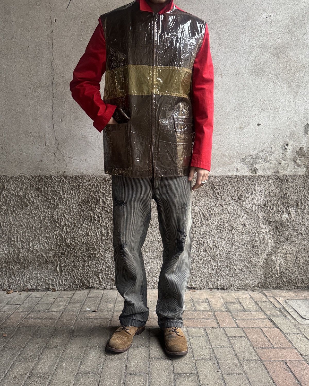 Comme des Garcons Homme Plus Comme des Garçons Homme Plus SS 1996 Vinyl PVC 3M Jacket Size US M / EU 48-50 / 2 - 9 Thumbnail