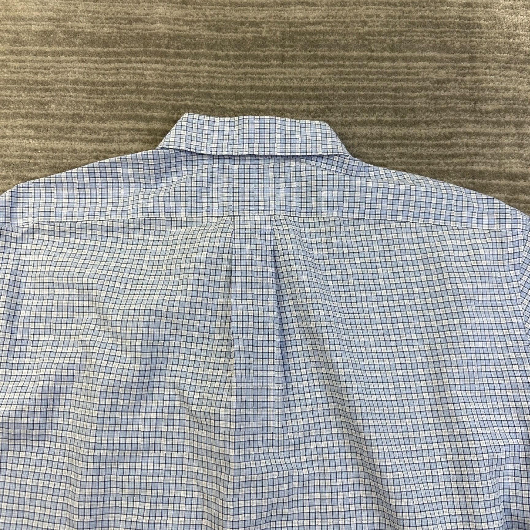 Ralph Lauren Ralph Lauren Shirt Mens 17 43 Blue Check Button-Up Pony Long Sleeve Casual Business Size US XL / EU 56 / 4 - 7 Thumbnail