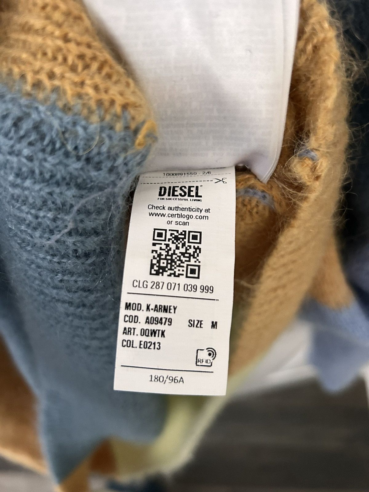 Diesel K-Arney Knitwear Multicoloured Size US M / EU 48-50 / 2 - 6 Thumbnail