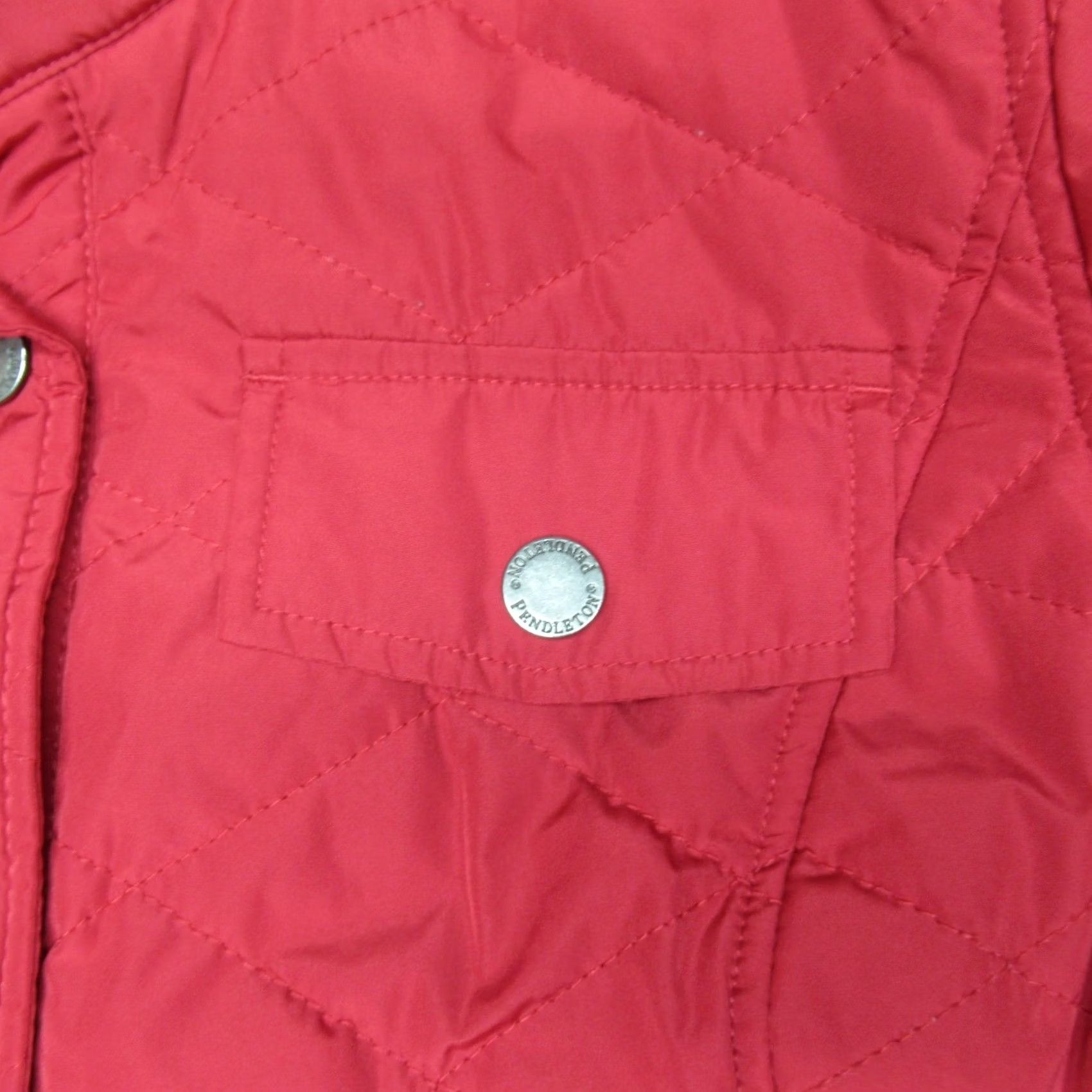 Pendleton Pendleton Red Quilted Barn Jacket Womens Small Snap Front Plaid Lined Classic Size S / US 4 / IT 40 - 3 Thumbnail