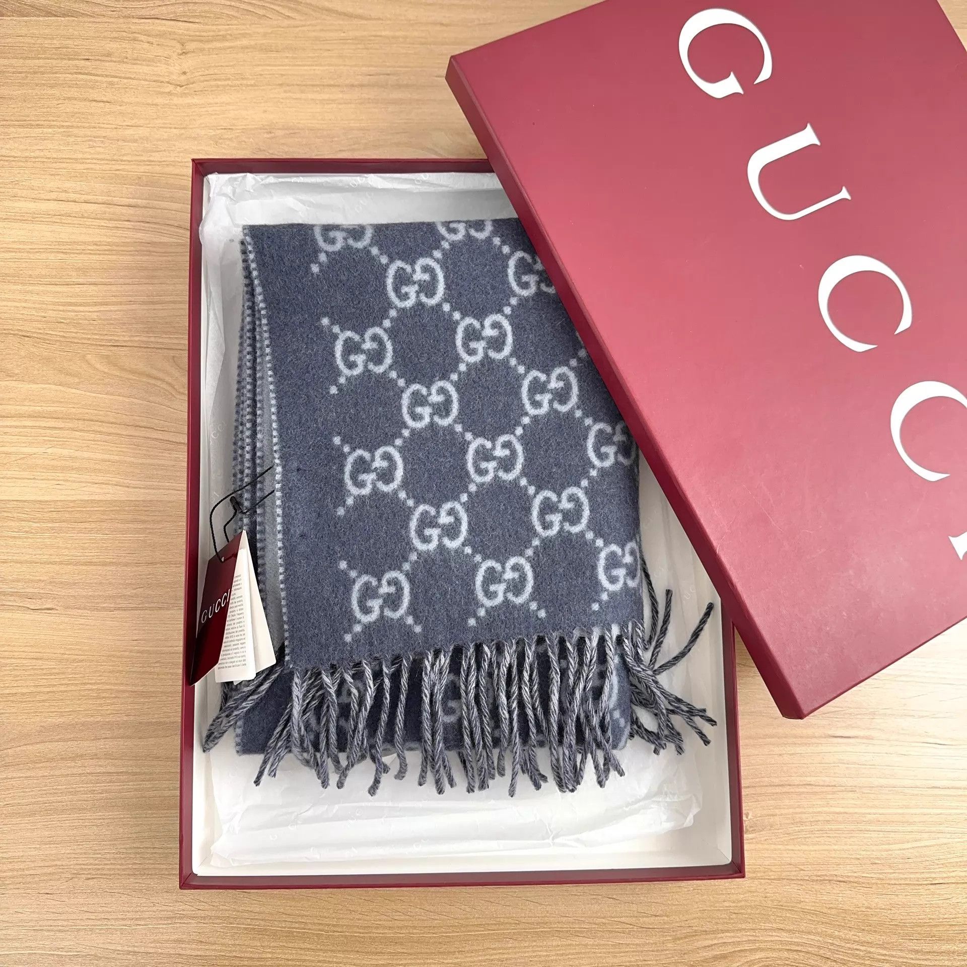 Gucci GUCCI GG Pattern Scarf Size ONE SIZE - 3 Thumbnail