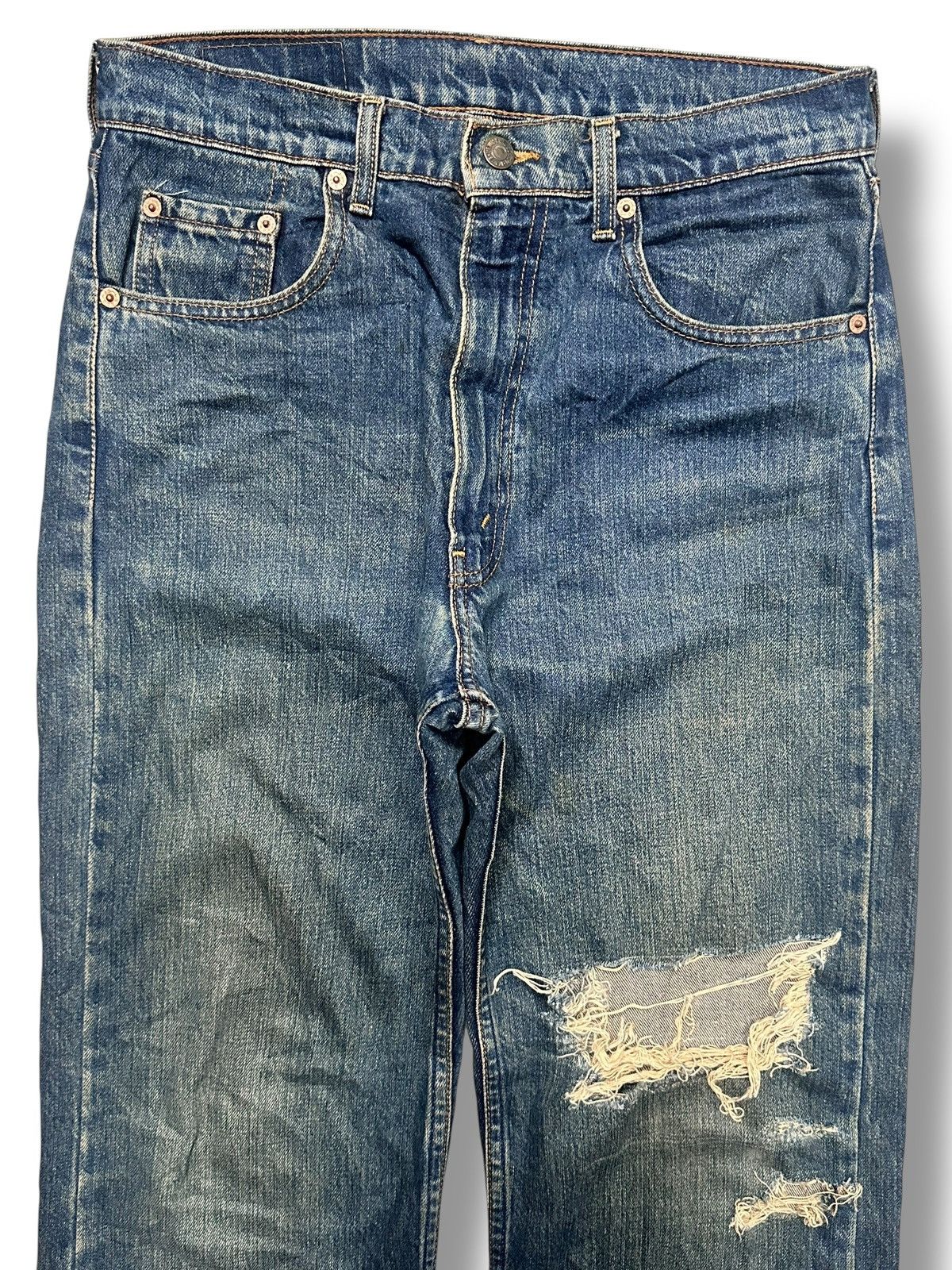 Levi's Levis 512 Straight Cut Distressed With Mudwash & Faded Size US 32 / EU 48 - 2 Thumbnail