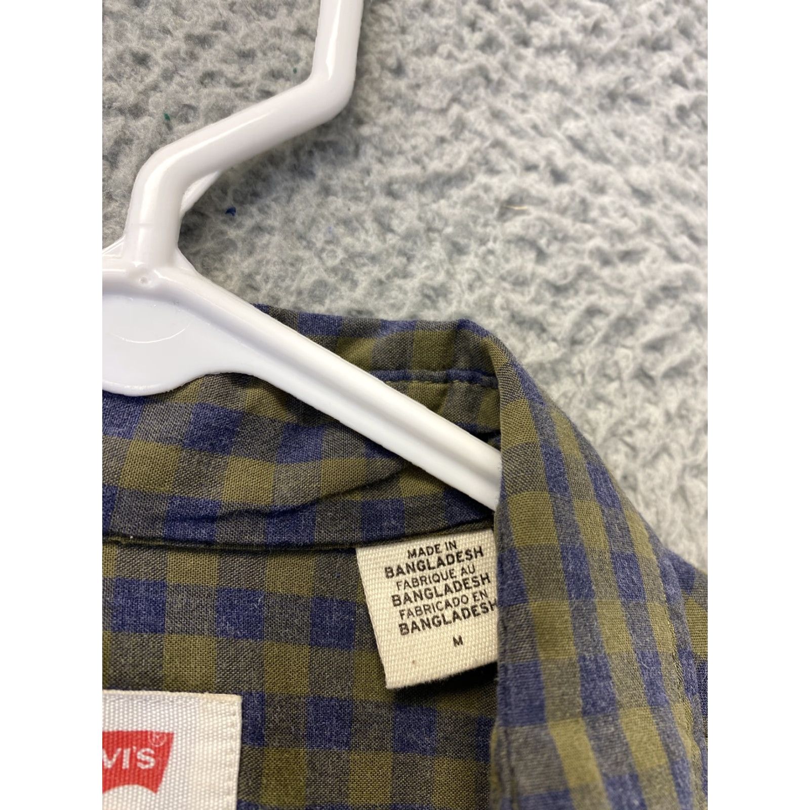 Levi's VINTAGE Levi's Shirt Slim Button-Up Mens M Green Blue Check Long Sleeve 37-51 Men’s Dress Shirt Size US M / EU 48-50 / 2 - 6 Thumbnail