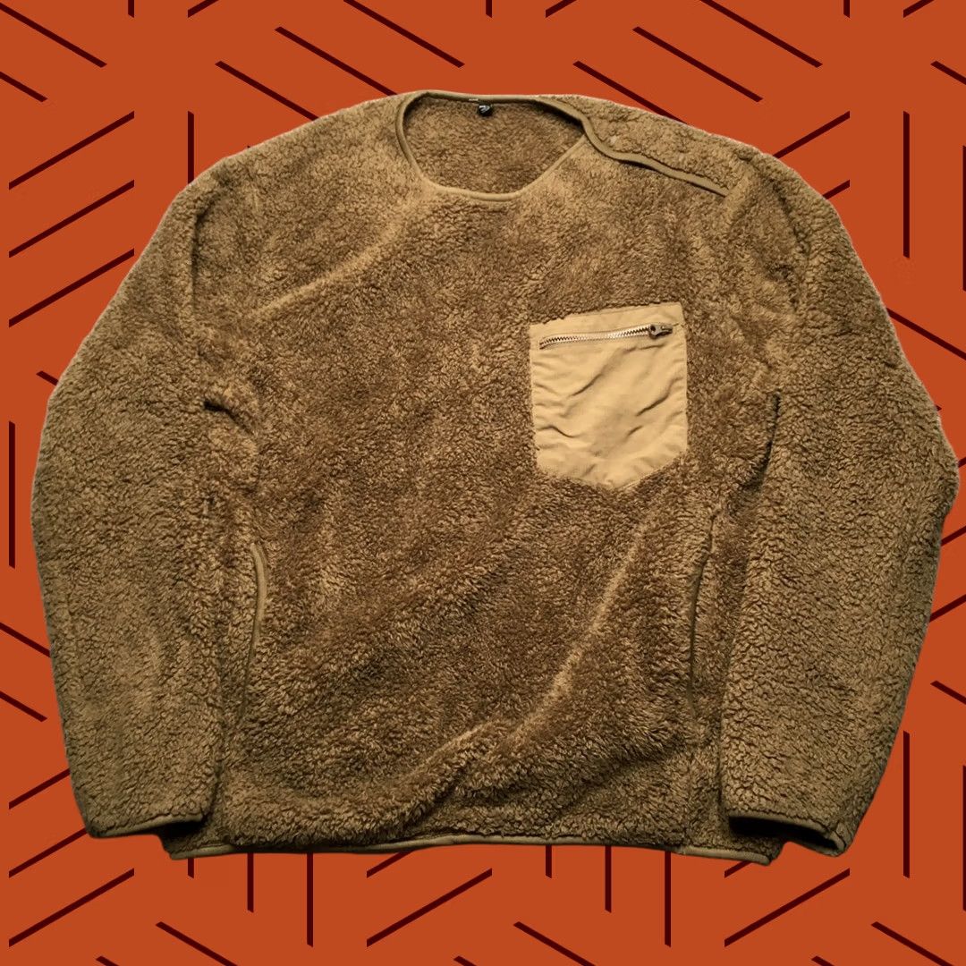 Uniqlo Uniqlo Fleece Pullover Mens M Brown Zip Jacket Vintage No Sherpa Retro Winter Fall Size US M / EU 48-50 / 2 - 1 Thumbnail