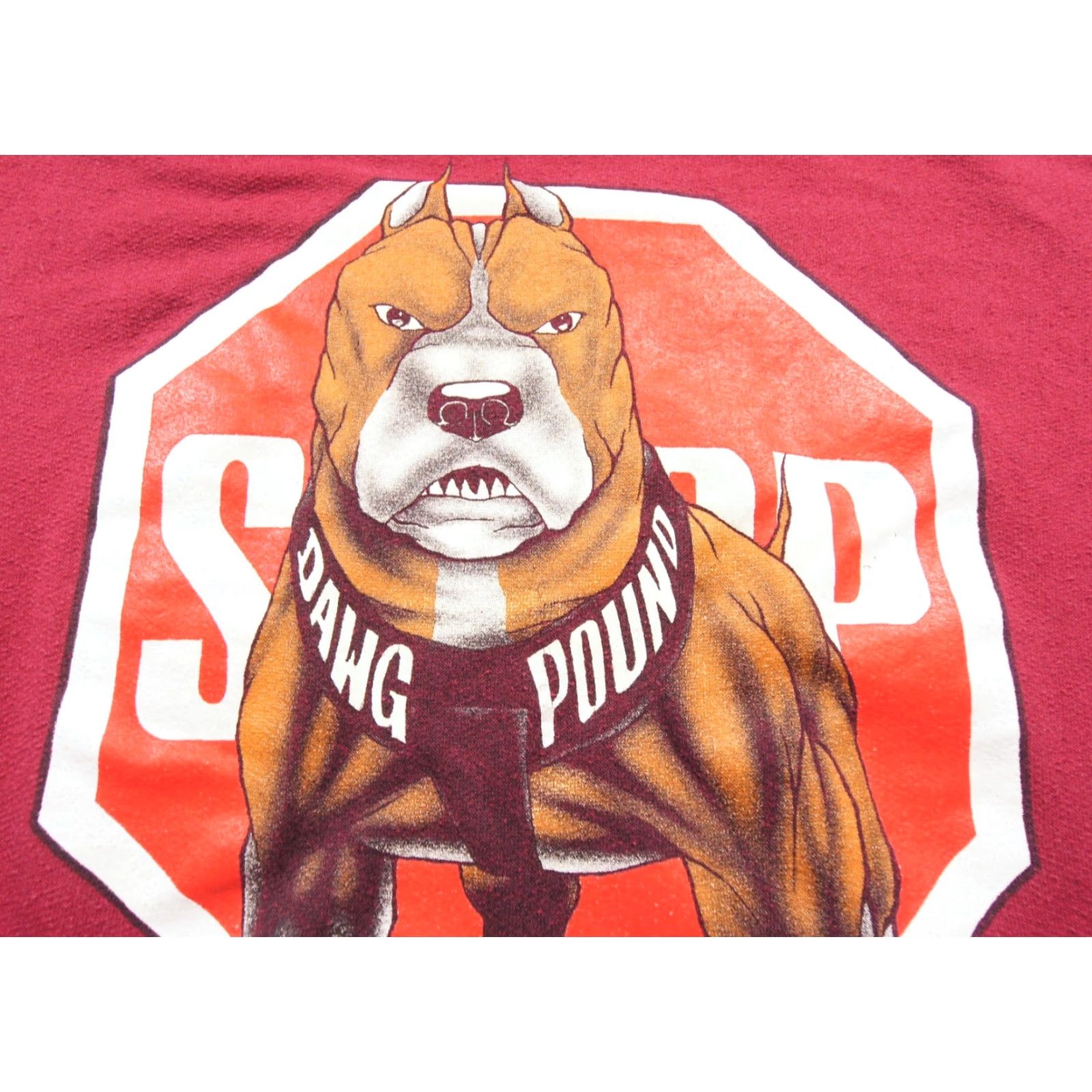 Vintage VINTAGE Dawg Pound Sweatshirt Mens M Red Crewneck 90s Pitbull Dog Sweater Shirt Size US M / EU 48-50 / 2 - 3 Thumbnail