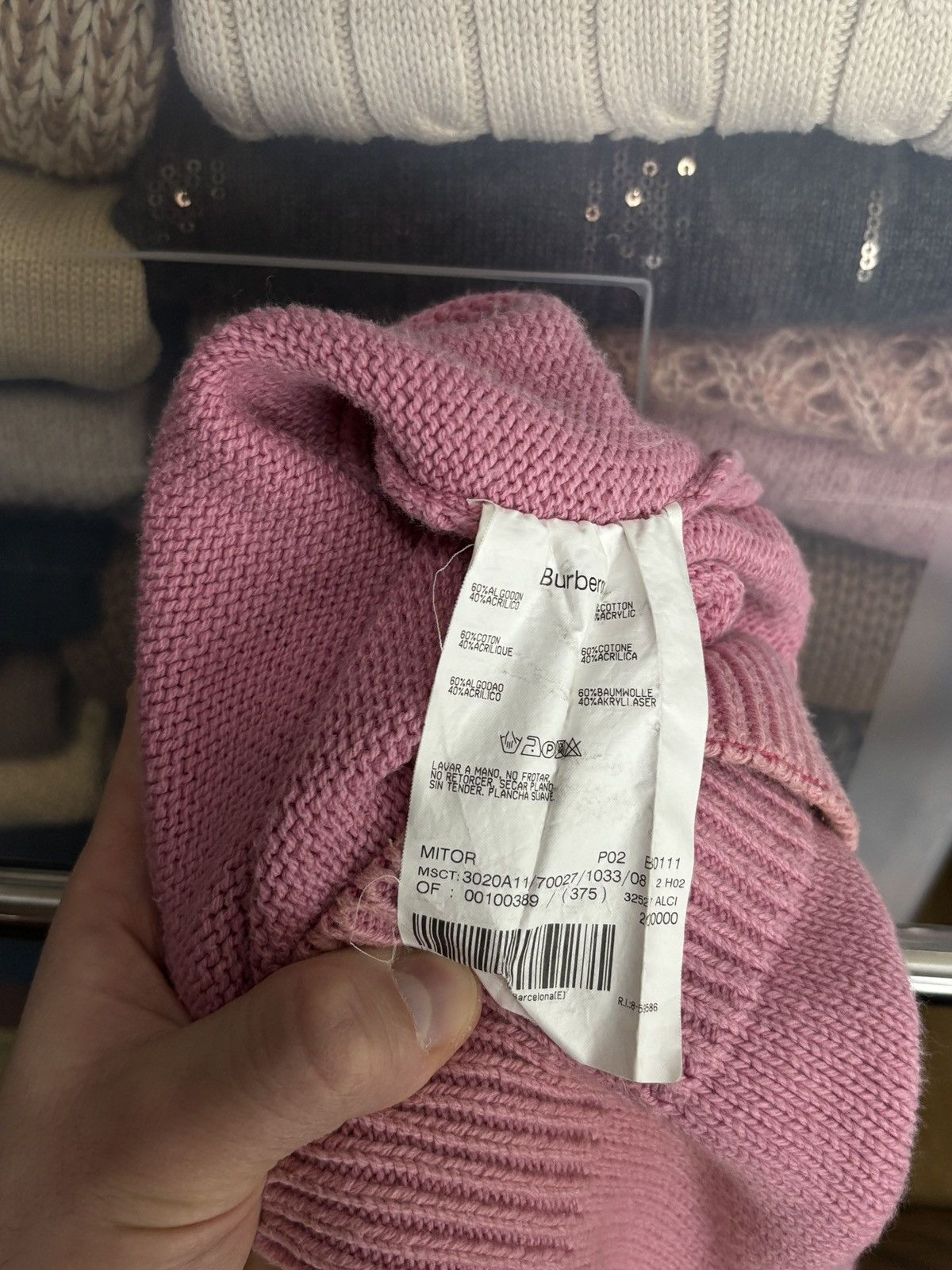 Burberry Burberry London Vintage Loose Knit Sweater Size S / US 4 / IT 40 - 9 Thumbnail