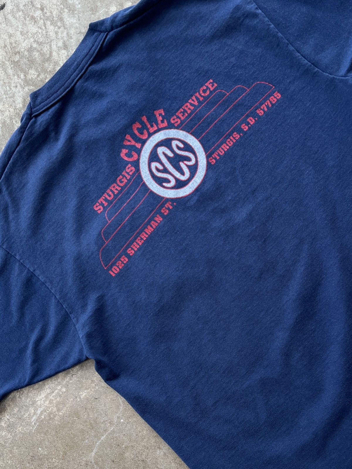 Harley Davidson Vintage Sturgis Cycle Service Pocket Tee Single Stitch Large Size US L / EU 52-54 / 3 - 1 Thumbnail