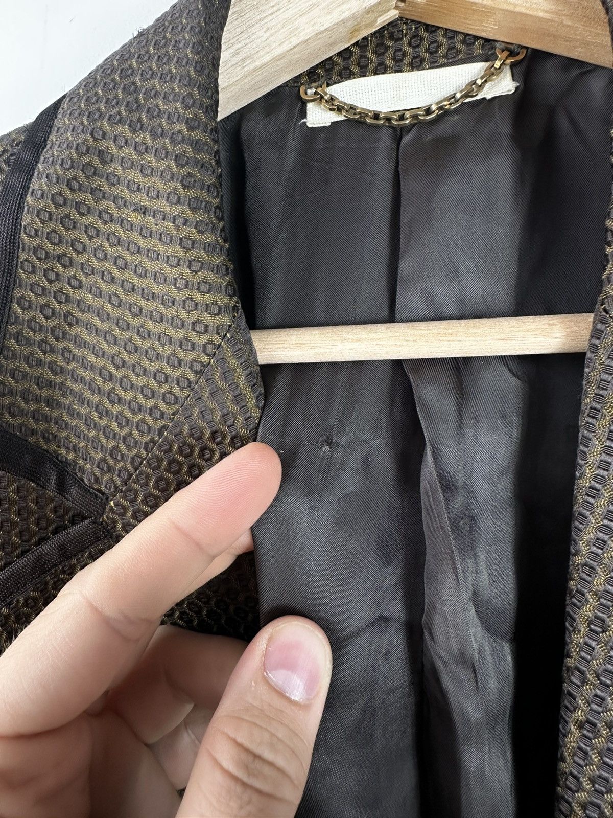 Louis Vuitton Louis Vuitton Damier Pattern Taped Blazer Jacket IT 50 Size 50L - 9 Thumbnail