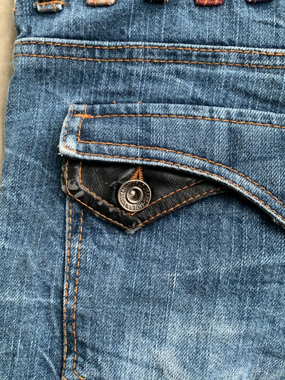 Designer × Japanese Brand Double Waist Crazy Lightning Wash Jeans Size US 32 / EU 48 - 12 Thumbnail