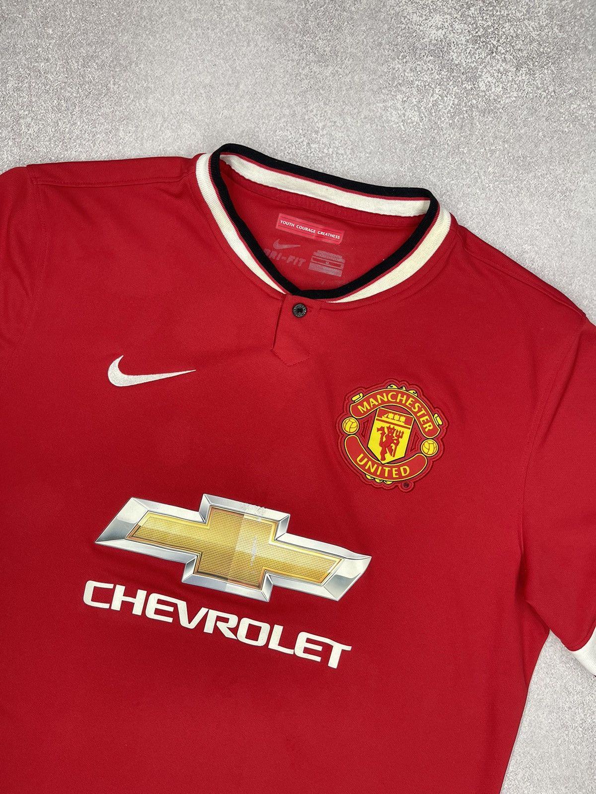 Nike Mens Nike Manchester United Jersey 2014 Red Football Soccer Size US L / EU 52-54 / 3 - 3 Thumbnail