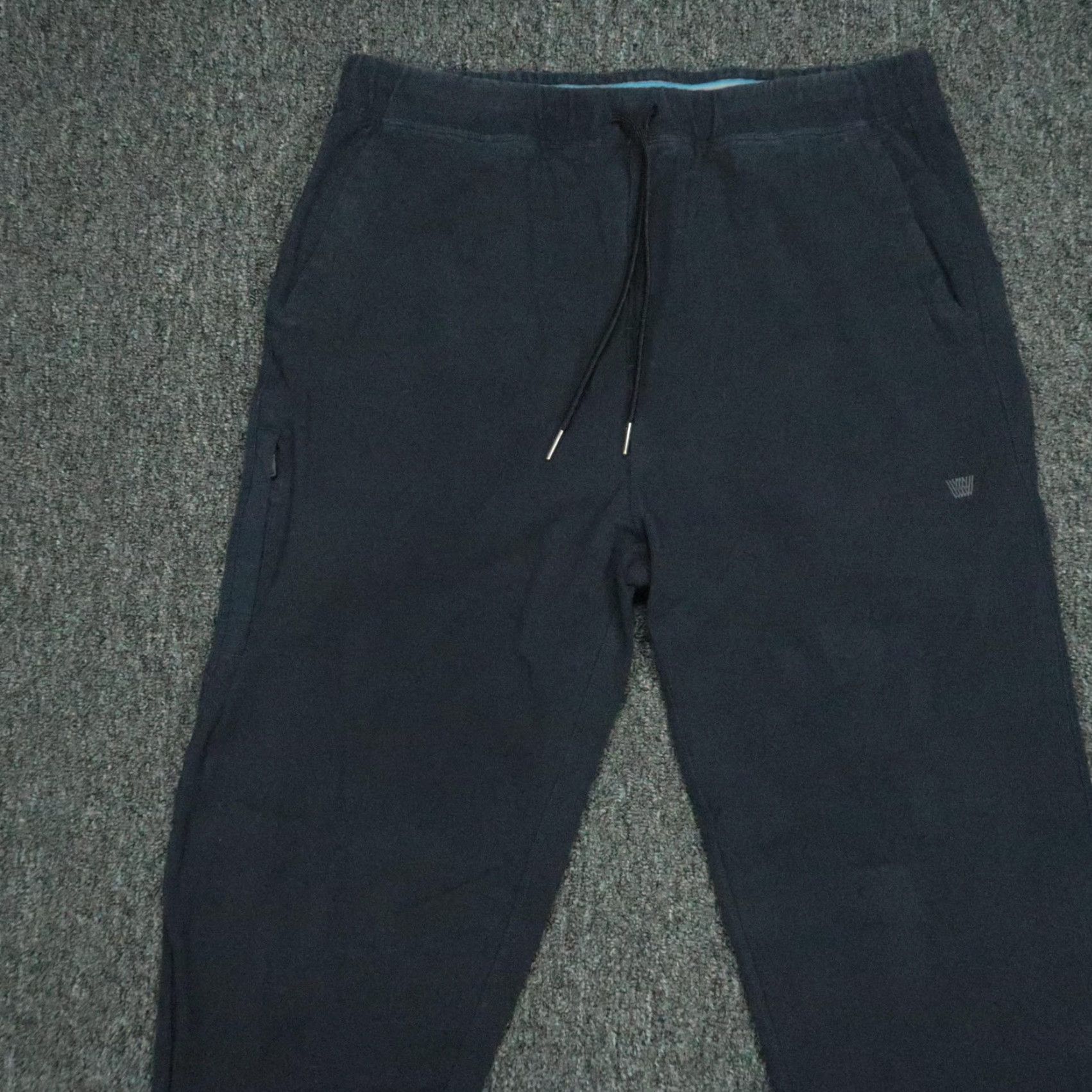 Vintage VINTAGE Mack Weldon Pants Men Large Joggers Athletic Tapered Pockets Navy Blue Activewear Size US 33 - 2 Thumbnail